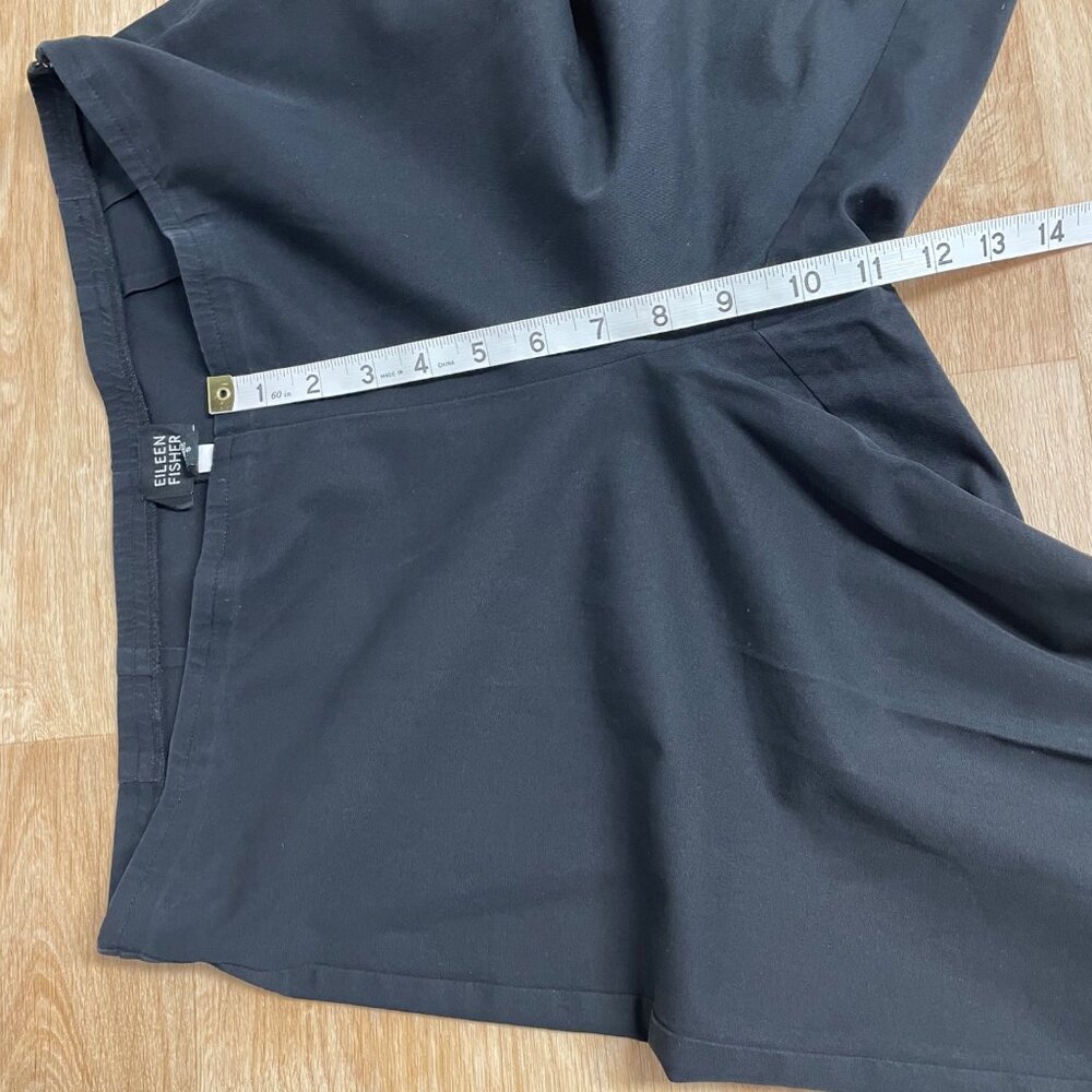 EILEEN FISHER PANTS BLACK 78121 MINIMALIST CAPSULE SIZE S COTTON STRETCH PULL ON - Picture 9 of 10